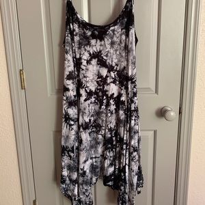 Torrid tie-dye handkerchief hem dress